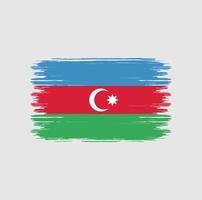 Azerbaijan Flag Brush. National Flag vector