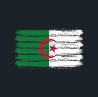 Algeria Flag Brush Strokes. National Flag vector