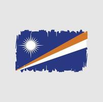 Marshall Islands Flag Brush Strokes. National Flag vector