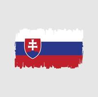 Slovakia Flag Brush Strokes. National Flag vector