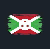 Burundi Flag Brush. National Flag vector