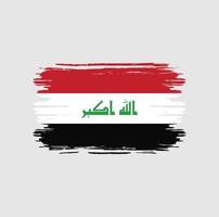 Iraq Flag Brush. National Flag vector