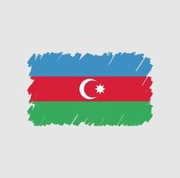 Azerbaijan Flag Brush vector