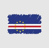 Cape Verde Flag Brush vector