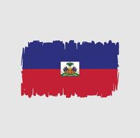 Haiti Flag Brush Strokes. National Flag vector