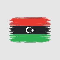 Libya Flag Brush. National Flag vector