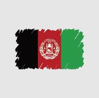 Afghanistan Flag Brush vector