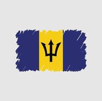 Barbados Flag Brush vector