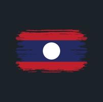 Laos Flag Brush. National Flag vector