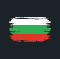 Bulgaria Flag Brush. National Flag vector