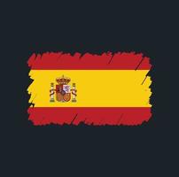 Spain Flag Brush vector