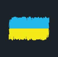 Ukraine Flag Brush Strokes. National Flag vector