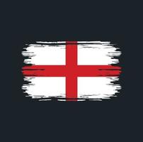England Flag Brush. National Flag vector