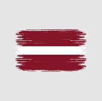 Latvia Flag Brush. National flag vector