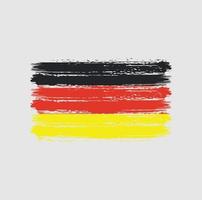 trazos de pincel de bandera de alemania. bandera nacional vector