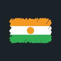 Niger Flag Brush vector