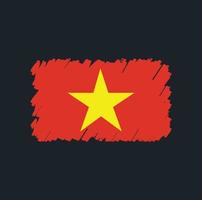 Vietnam Flag Brush vector