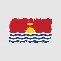 Kiribati Flag Brush Strokes. National Flag vector