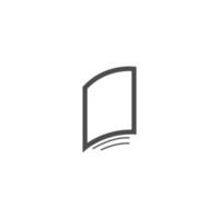 Book icon logo design template illustration vector