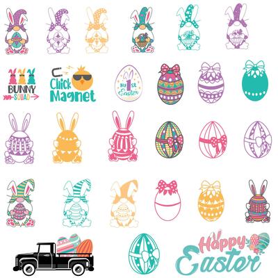 Happy Easter, set of vector design elements