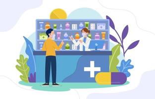 Healthcare Modern Apothecaries Concept vector