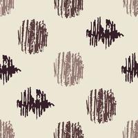 Hand-drawn vector abstract seamless pattern. Strokes, scribbles, spots of dark brown chocolate color on a light background. For prints of fabric, textile products, wrapping paper, wallpaper.