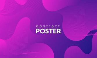 Abstract Purple Fluid Wave Background vector