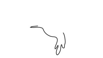 desenho de linha contínua de pássaros para a identidade do logotipo de negócios da empresa conceito de mascote de pássaro bonito para conservação de floresta nacional ilustração de design de vetor de desenho de linha única