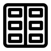 Door With Outline Icon suitable for House icon set vector