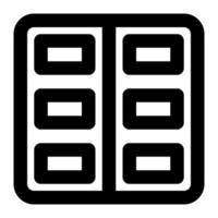 Door With Outline Icon suitable for House icon set vector