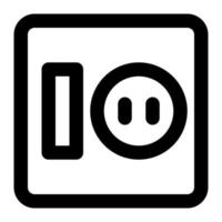 Light Switch With Outline Icon suitable for House icon set vector