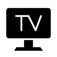 Television With Solid icon suitable for House Icon Set vector