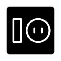 Switch Lamp With Solid icon suitable for House Icon Set vector