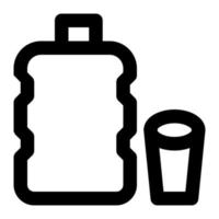 Gallon With Outline Icon suitable for House icon set vector