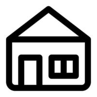 House With Outline Icon suitable for House icon set vector