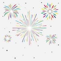 Collection of firecracker vector illustration isolated on white background. Set of colorful firecracker cartoon collection illustration. Elegant colorful firecracker design vector illustration