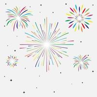 Collection of firecracker vector illustration isolated on white background. Set of colorful firecracker cartoon collection illustration. Elegant colorful firecracker design vector illustration