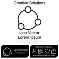 Atom Icon Vector EPS 10