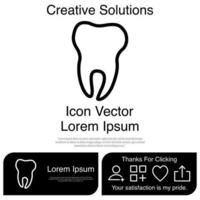 Tooth Icon Vector EPS 10