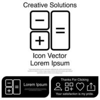 calculadora, icono, vector, eps, 10 vector