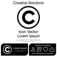 Copyright Icon Vector EPS 10