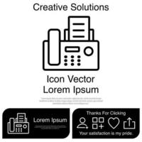 Fax Icon Vector EPS 10