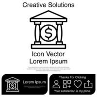 Bank Icon Vector EPS 10