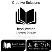 libro, icono, vector, eps, 10 vector