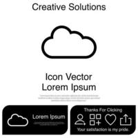 Cloud Icon Vector EPS 10