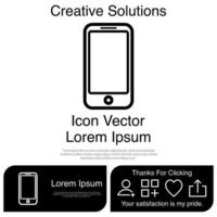 Mobile Phone Icon Vector EPS 10