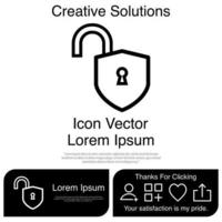 Padlock Icon Vector EPS 10