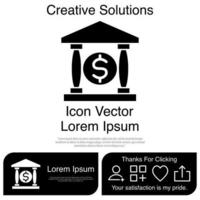 Bank Icon Vector EPS 10