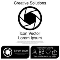 Camera Shutter Icon Vector EPS 10