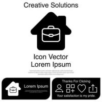 Home Office Icon Vector EPS 10